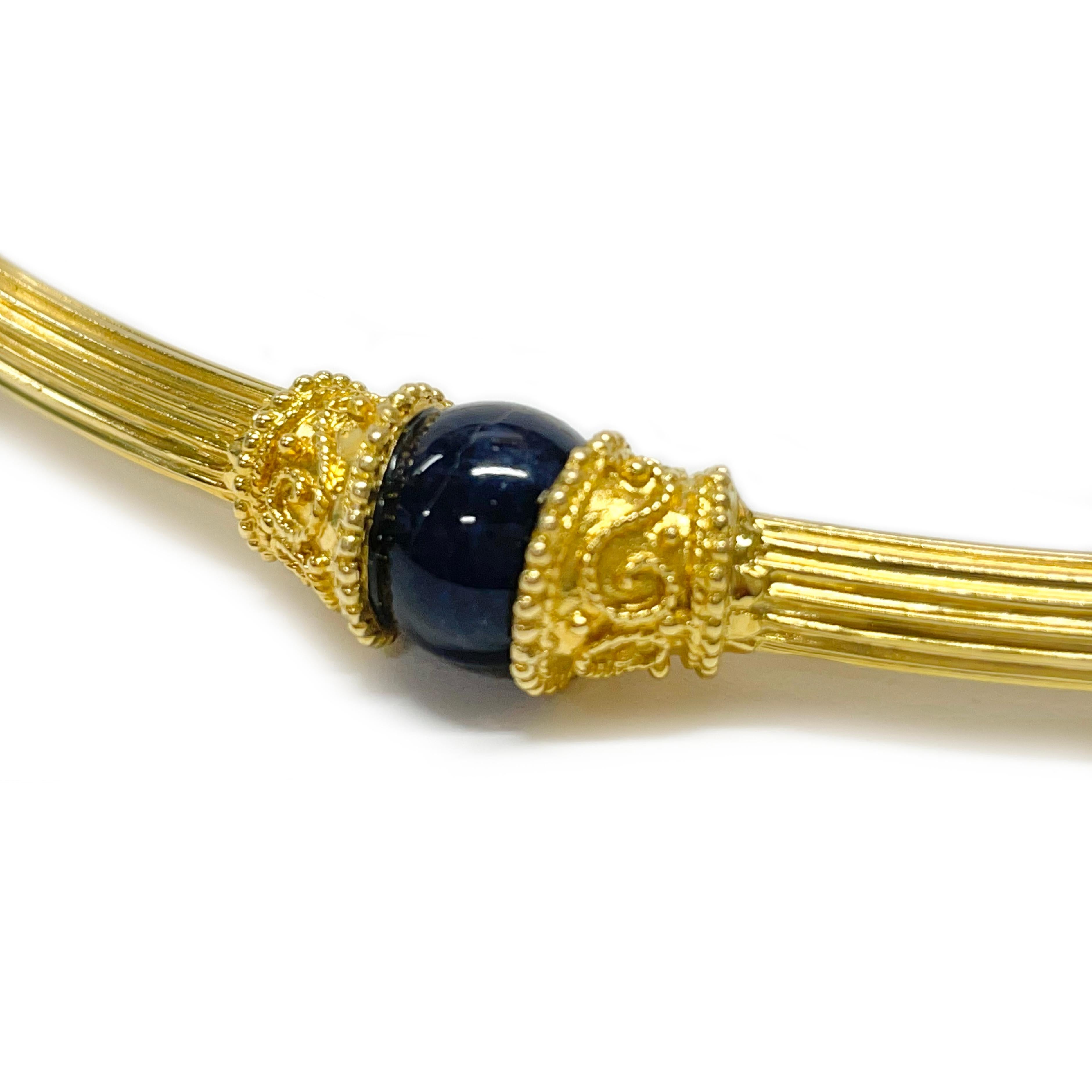 18 karat gold choker necklace