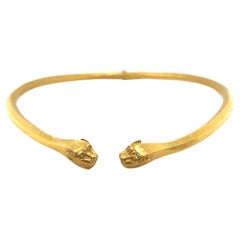 Lalaounis 18 Karat Yellow Gold Torque/Choker Necklace