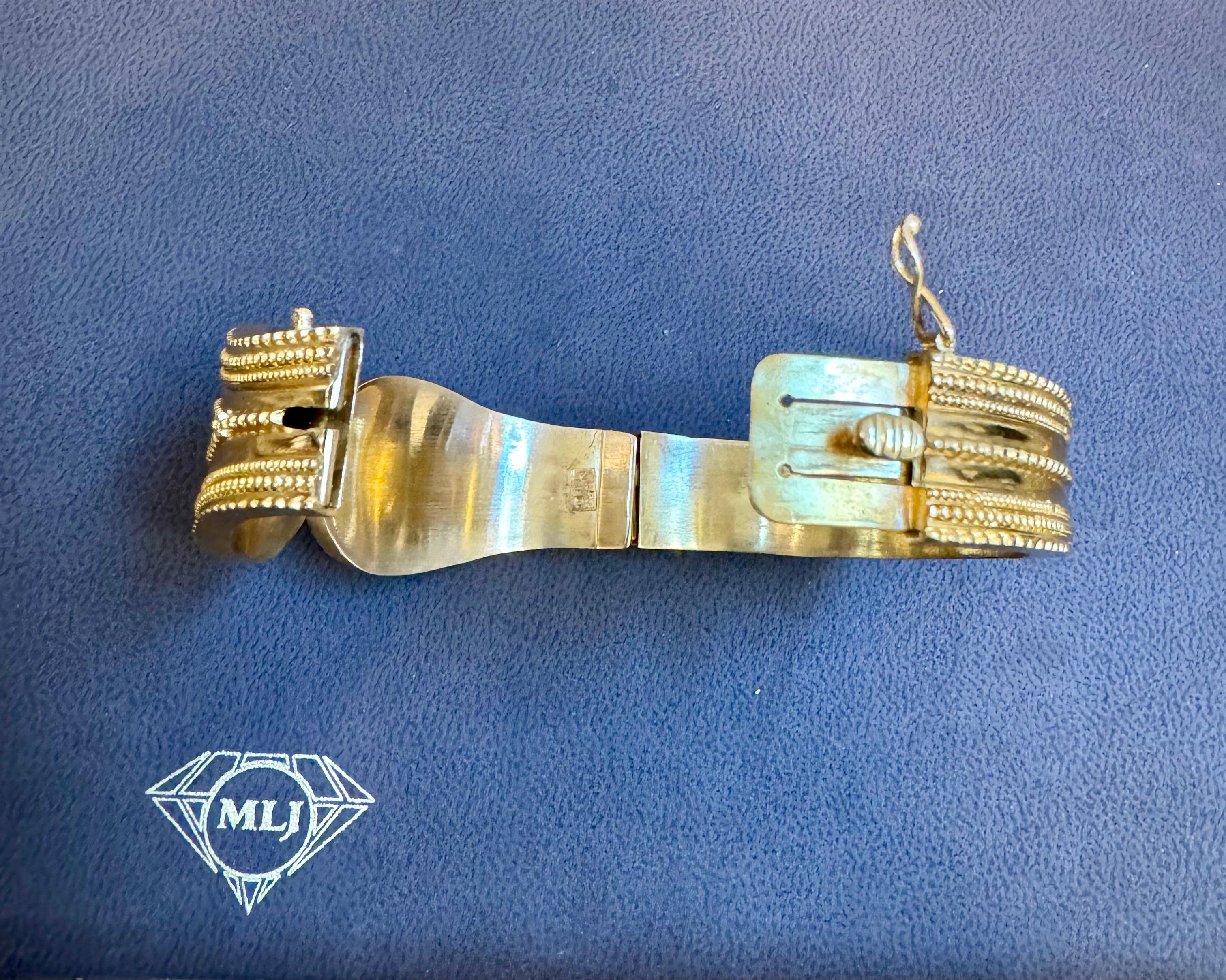 Lalaounis 18 Kt Gold Cocktail Bangle Bracelet /Cuff Estate 59.2 Gm 3