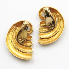 Lalaounis 18k Gold Repoussé Sliced Earrings