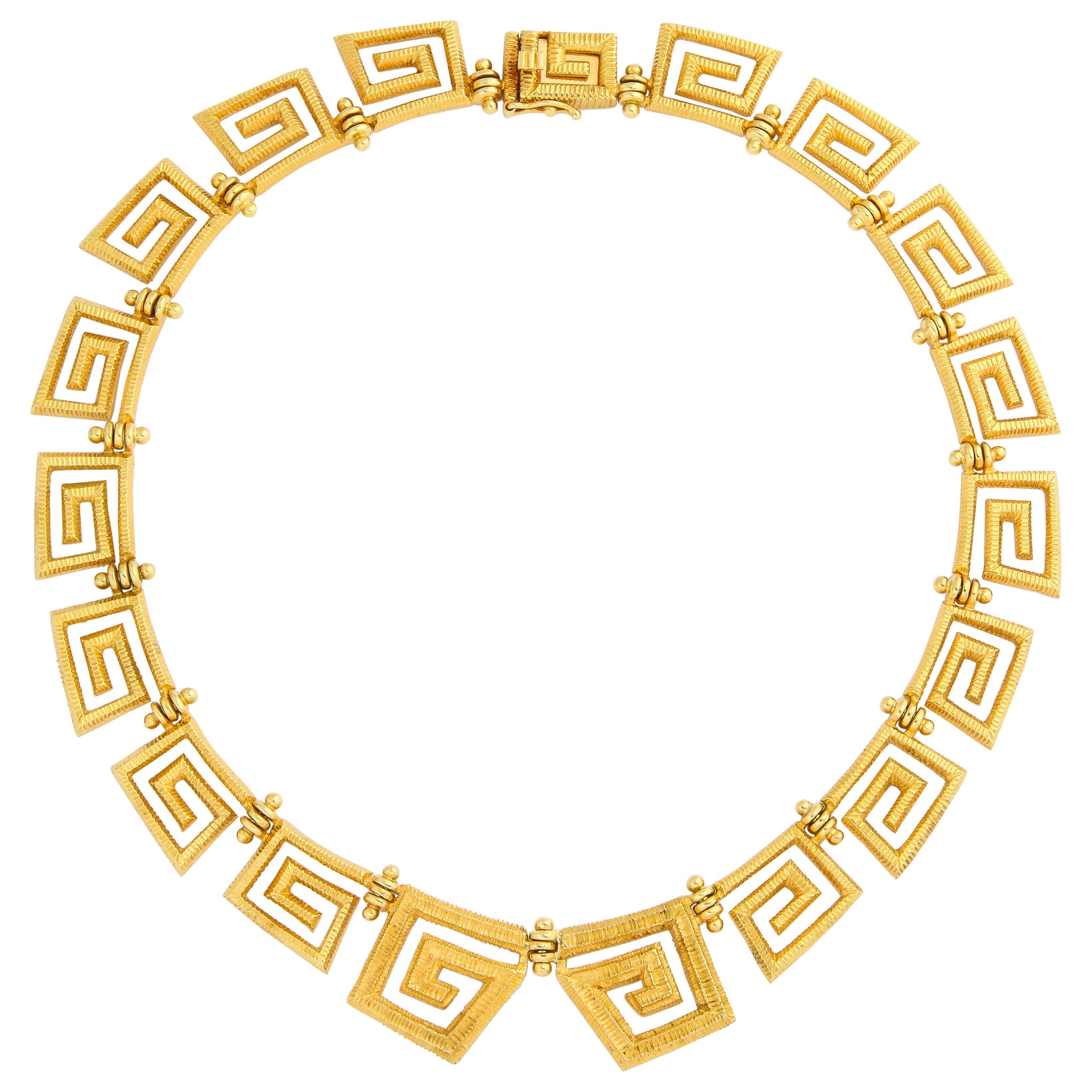 Lalaounis 18 Karat Greek Key Necklace
