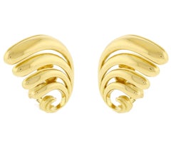 Pendientes Alas de Abanico Lalaounis de Oro Amarillo de 18kt