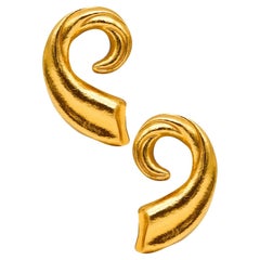 Boucles d'oreilles The Minoans and Mycenaeans en or massif 18 carats de Lalaounis 1970