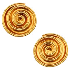 LALAOUNIS 1970 The Treasure Of Persepolis, boucles d'oreilles en or jaune massif 18 carats