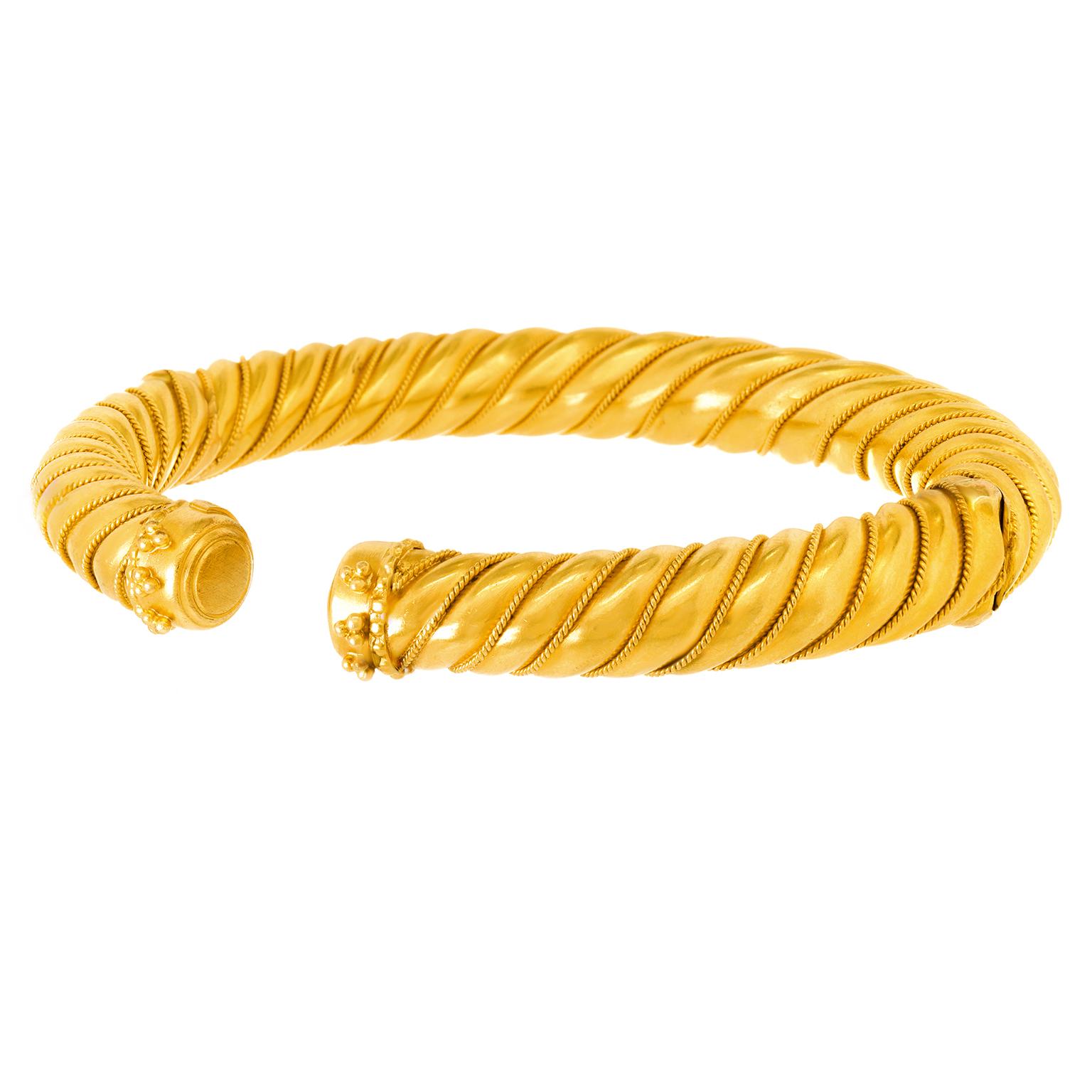 Lalaounis 22k Gold Bracelet For Sale 7