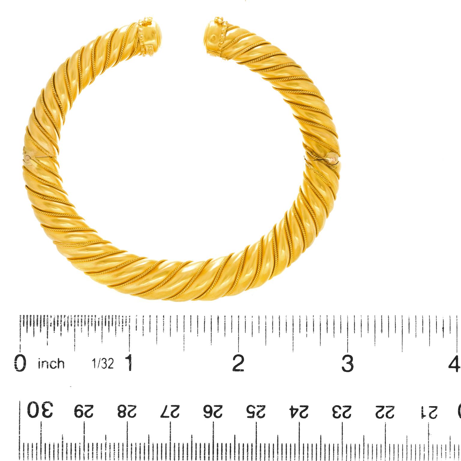 Lalaounis - Bracelet en or 22k en vente 2