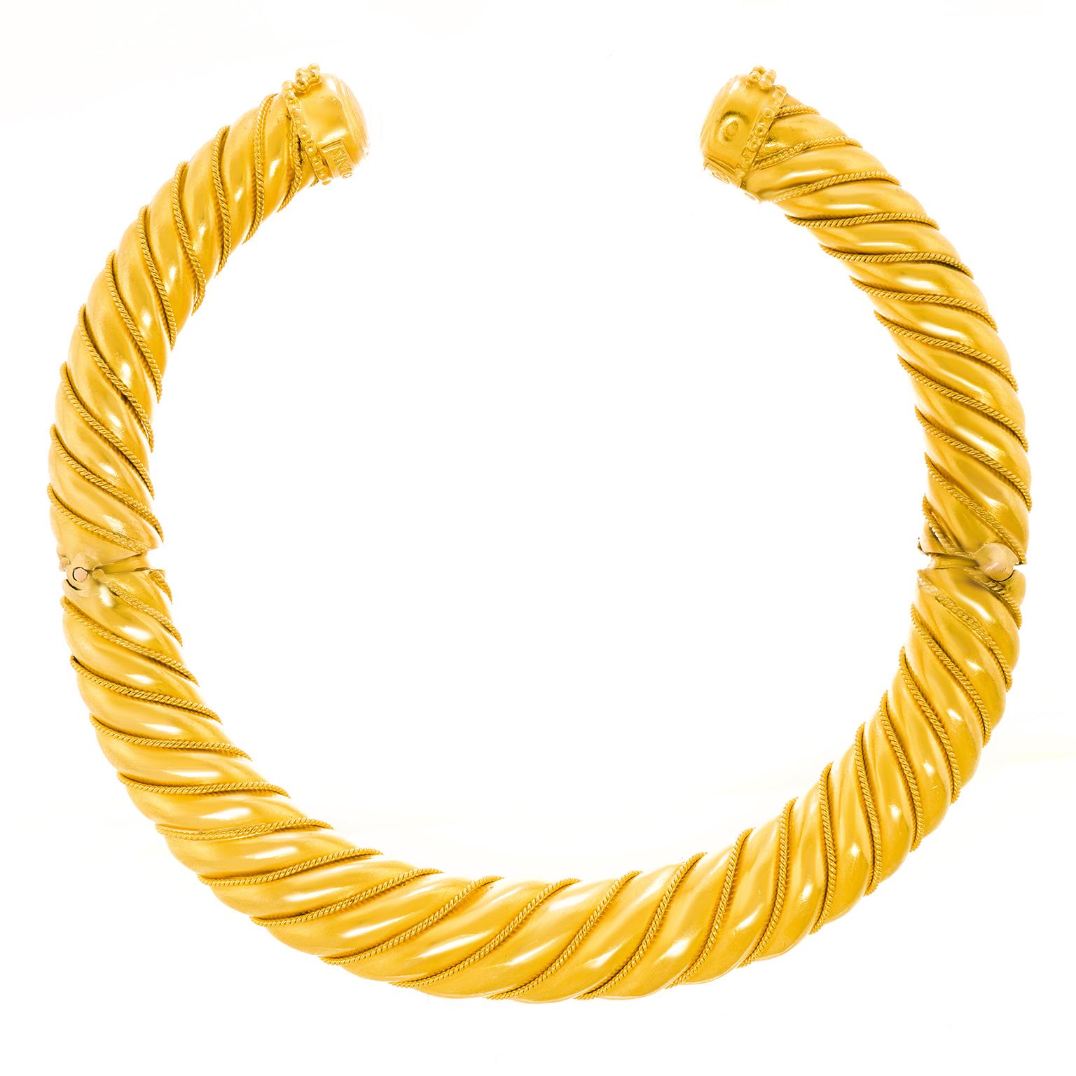 Lalaounis - Bracelet en or 22k en vente 3