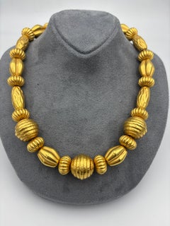 Lalaounis 22k Yellow Gold Necklace, Greece Circa 1970s