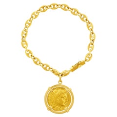 Lalaounis Ancient Coin Bracelet 18k/22k