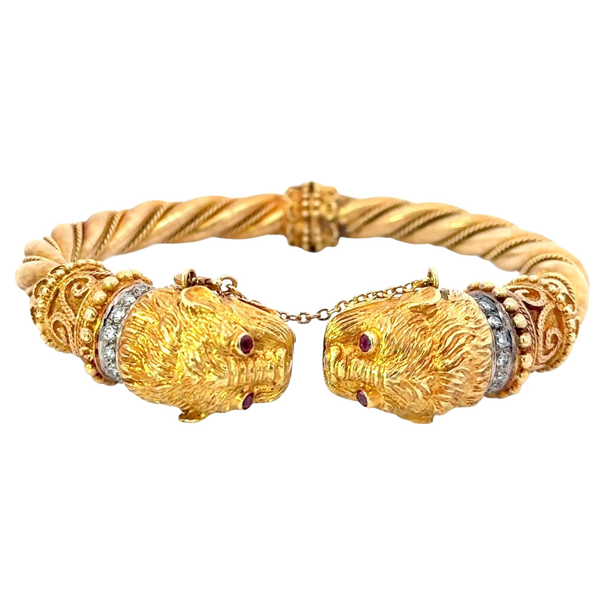 Lalaounis Chimere-Armband aus 18 Karat Gelbgold im Angebot