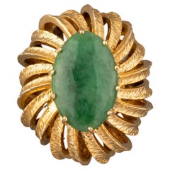 Lalaounis Gold and Jade Vintage Ring