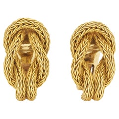 Lalaounis Gold Hercules Knot Earrings
