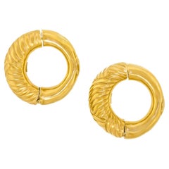 Lalaounis Gold Hoop Earrings