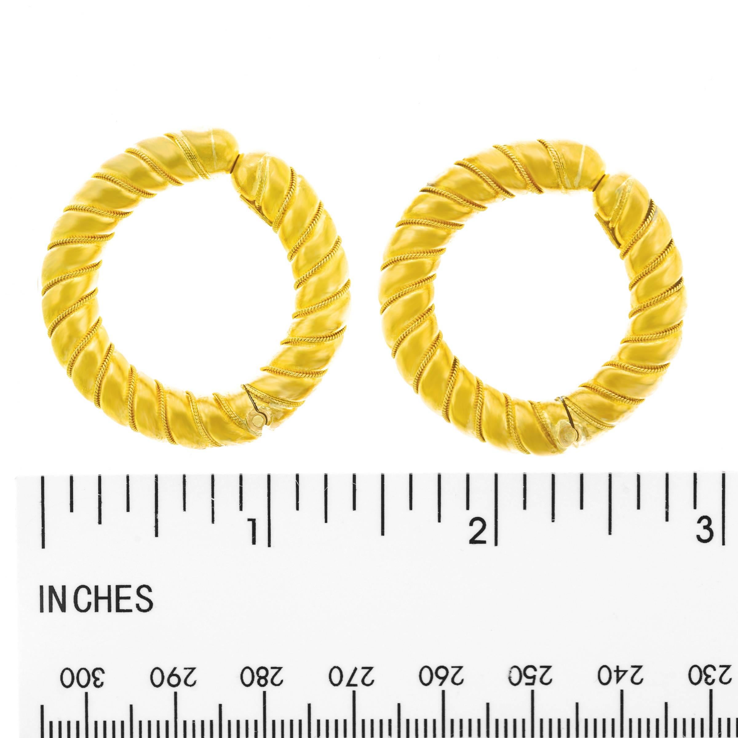 Lalaounis Gold Hoops 2
