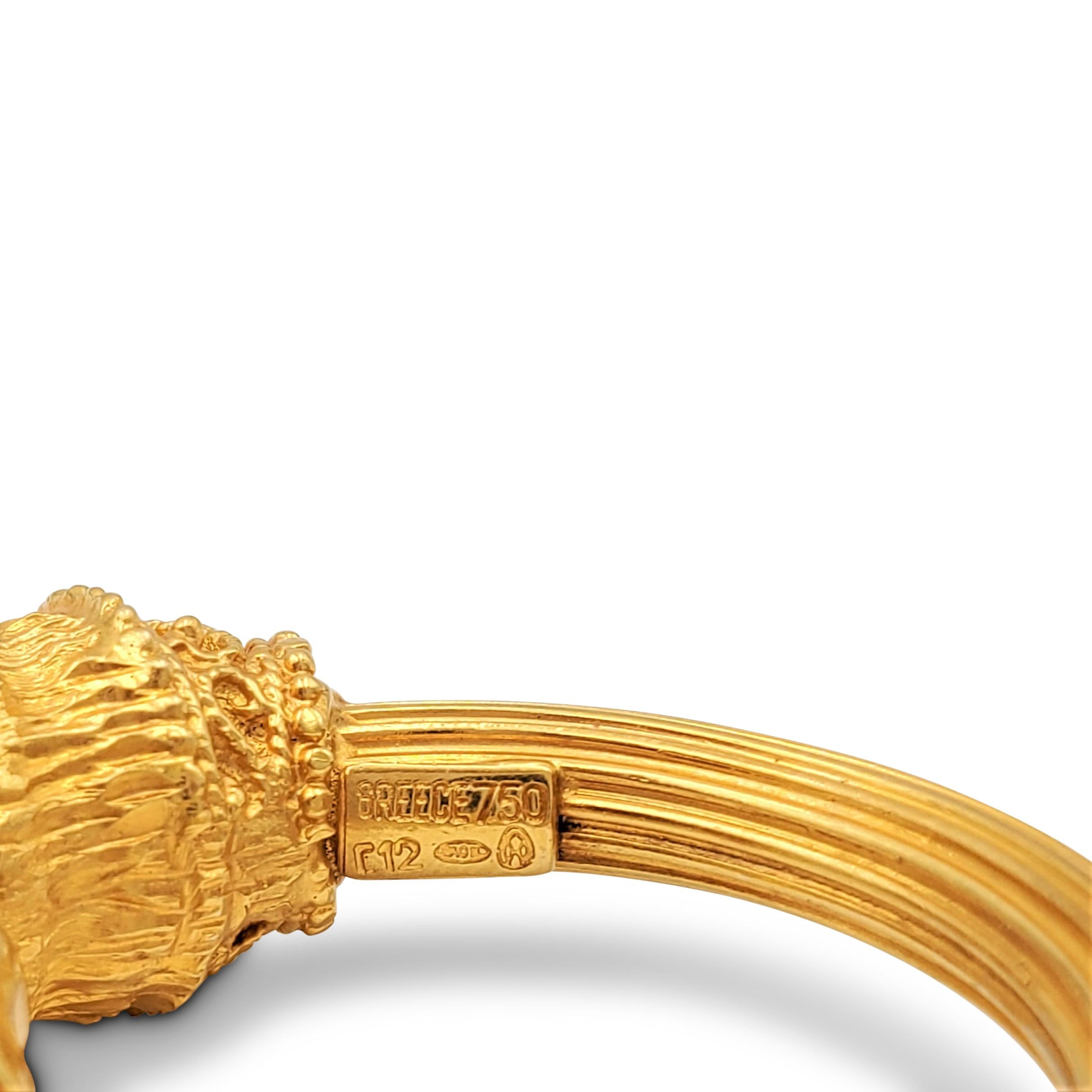 lion earrings gold