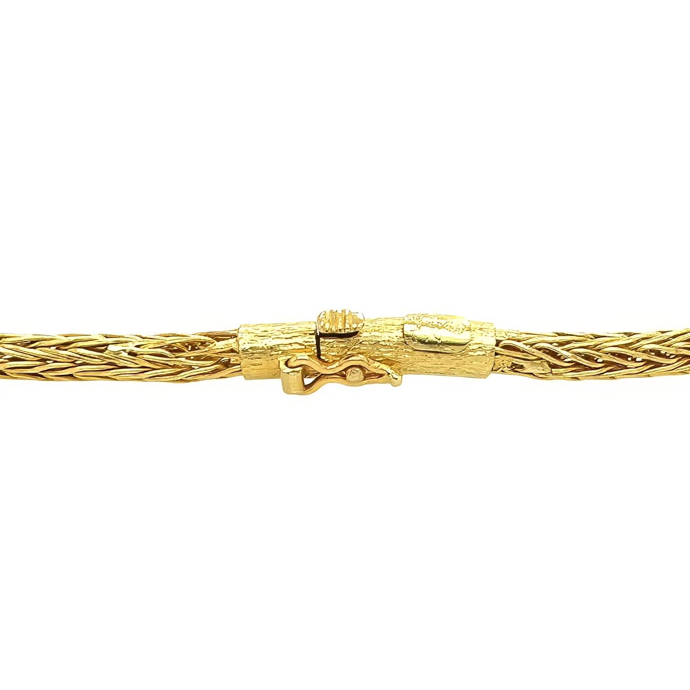 Lalaounis - Collana a catena in maglia d'oro In condizioni buone in vendita a New York, NY