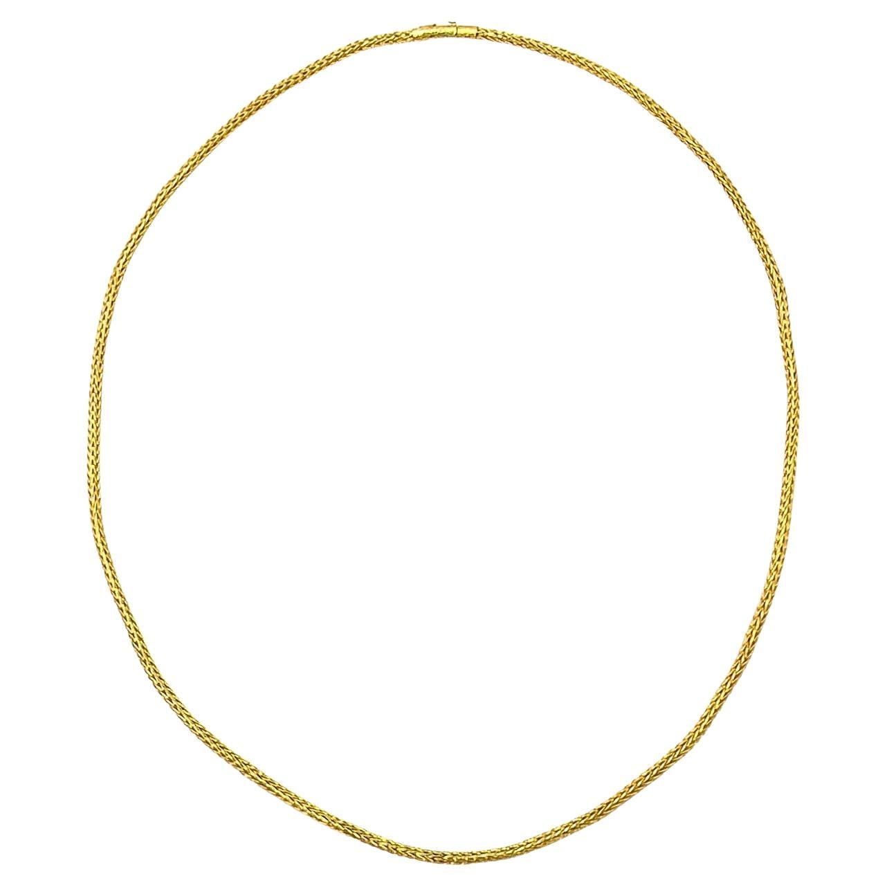 Lalaounis Gold Mesh Chain Necklace