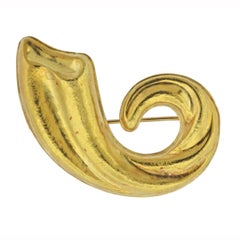 Lalaounis Greece Gold Brooch Pin