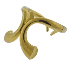 Lalaounis Greece Gold Cuff Bracelet