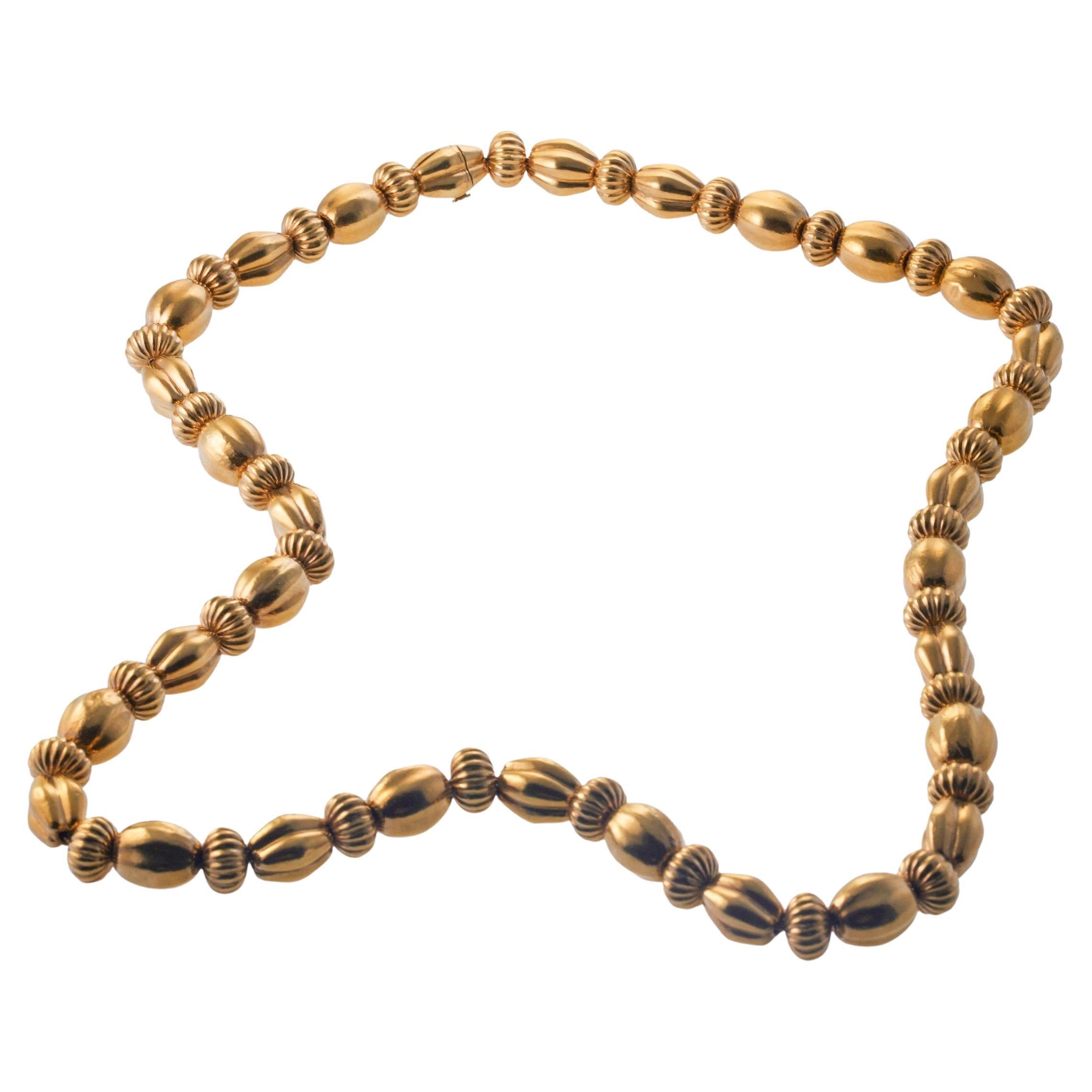 Lalaounis Greece Gold Necklace For Sale