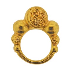Lalaounis Greece Yellow Gold Ring