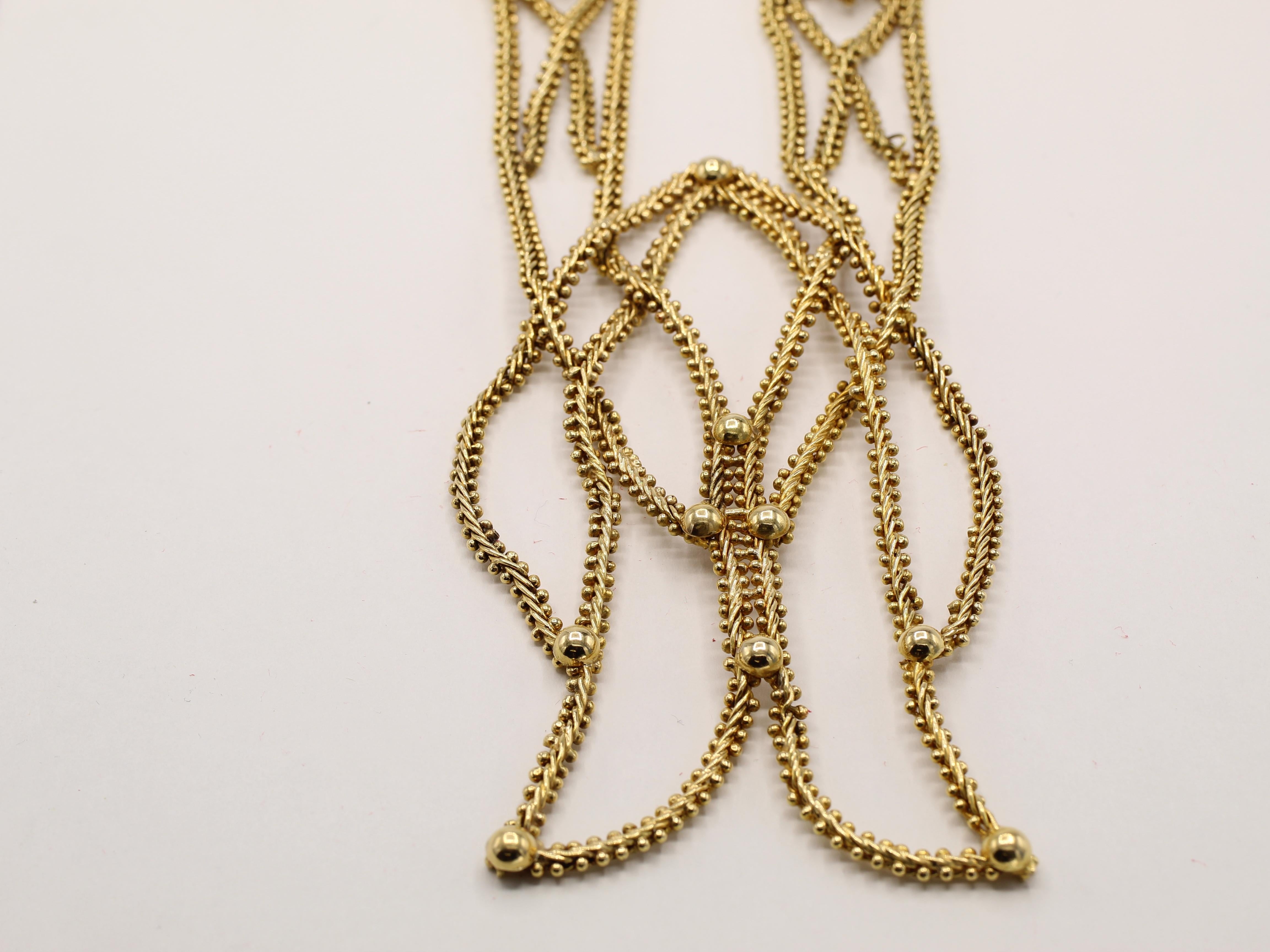 Lalaounis Iconic 18 Karat Yellow Gold Fish 1960s Necklace For Sale 2