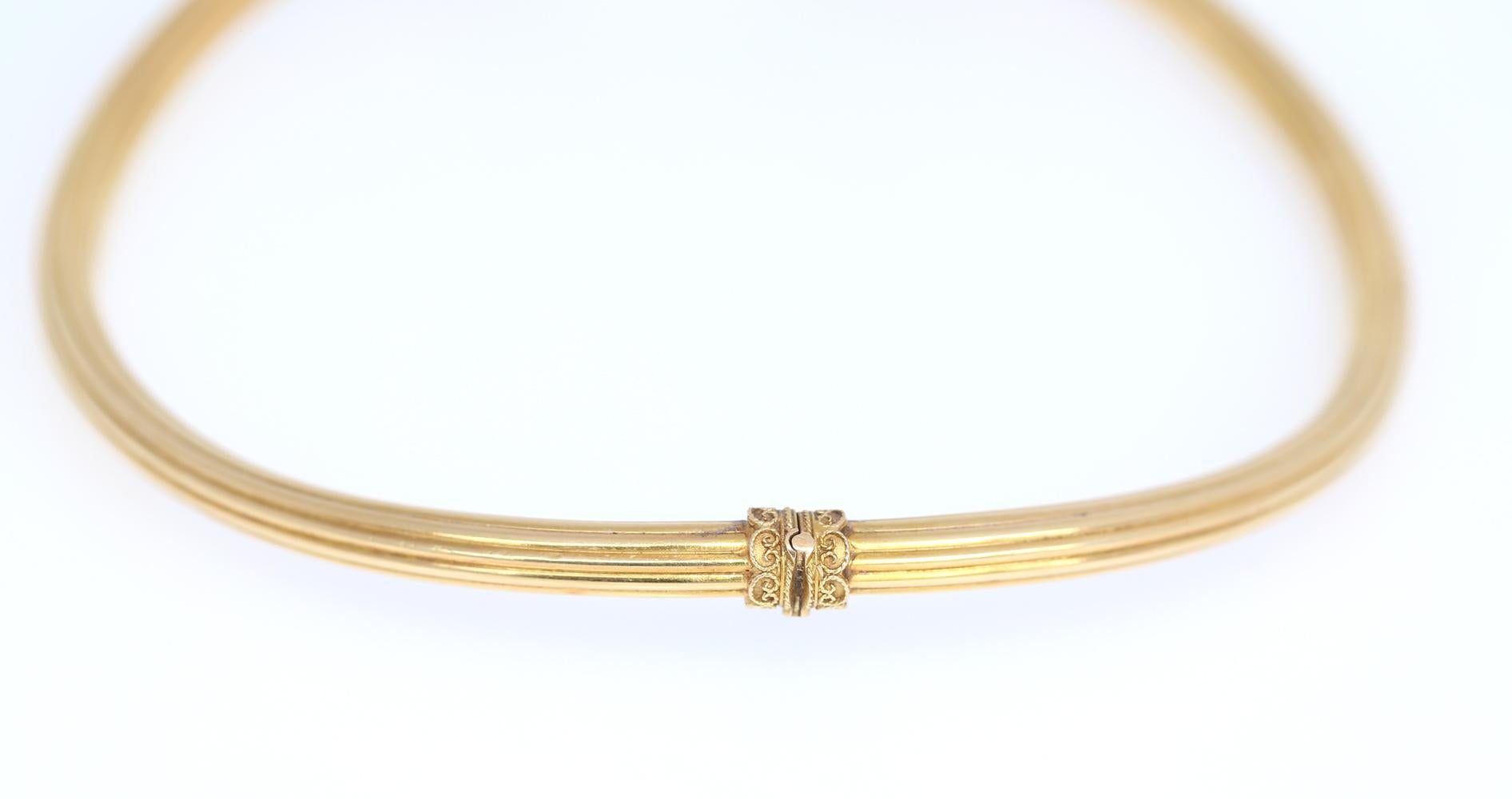 Women's Lalaounis Iconic Ornate Lion Gold Rubies Estate Choker, 1970