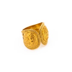 Lalaounis Lion Head Carved Band Ring