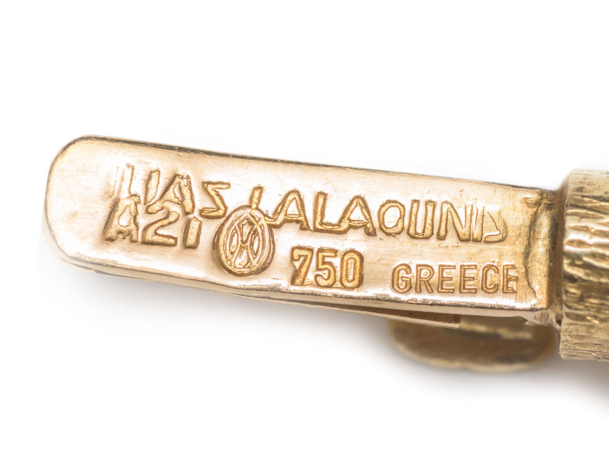 Lalaounis Malteserkreuz-Halskette mit Multigem im Angebot 1