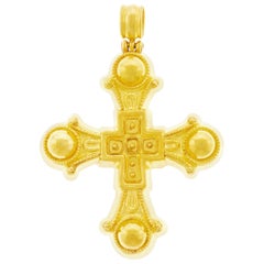 Vintage Lalaounis Medieval High Karat Gold Cross