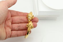 Bracelet grec « Tête de bélier » de Lalaounis, en or jaune 18 carats, fabriqué en Grèce