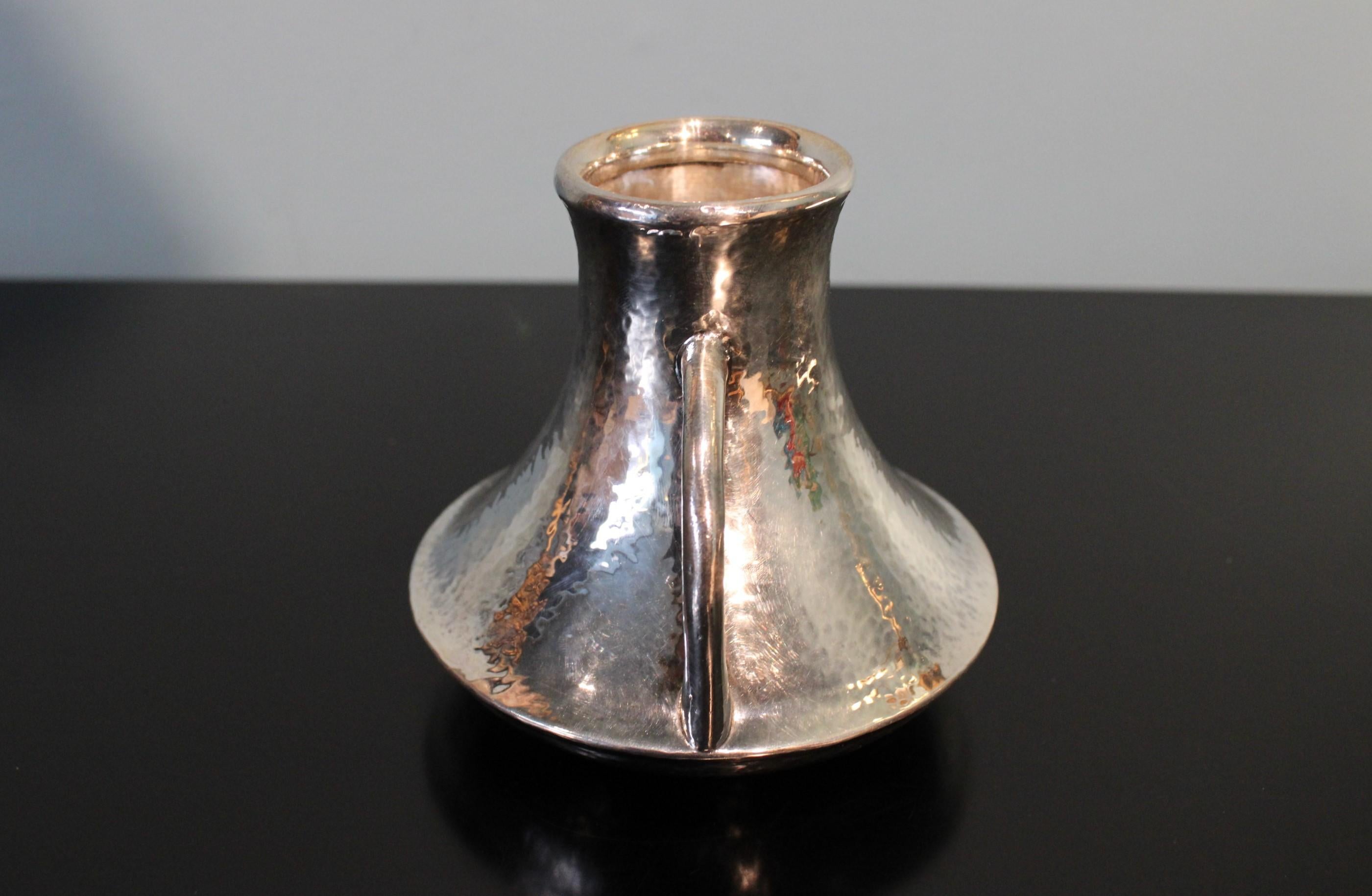 Hammered Lalaounis Silver Vase
