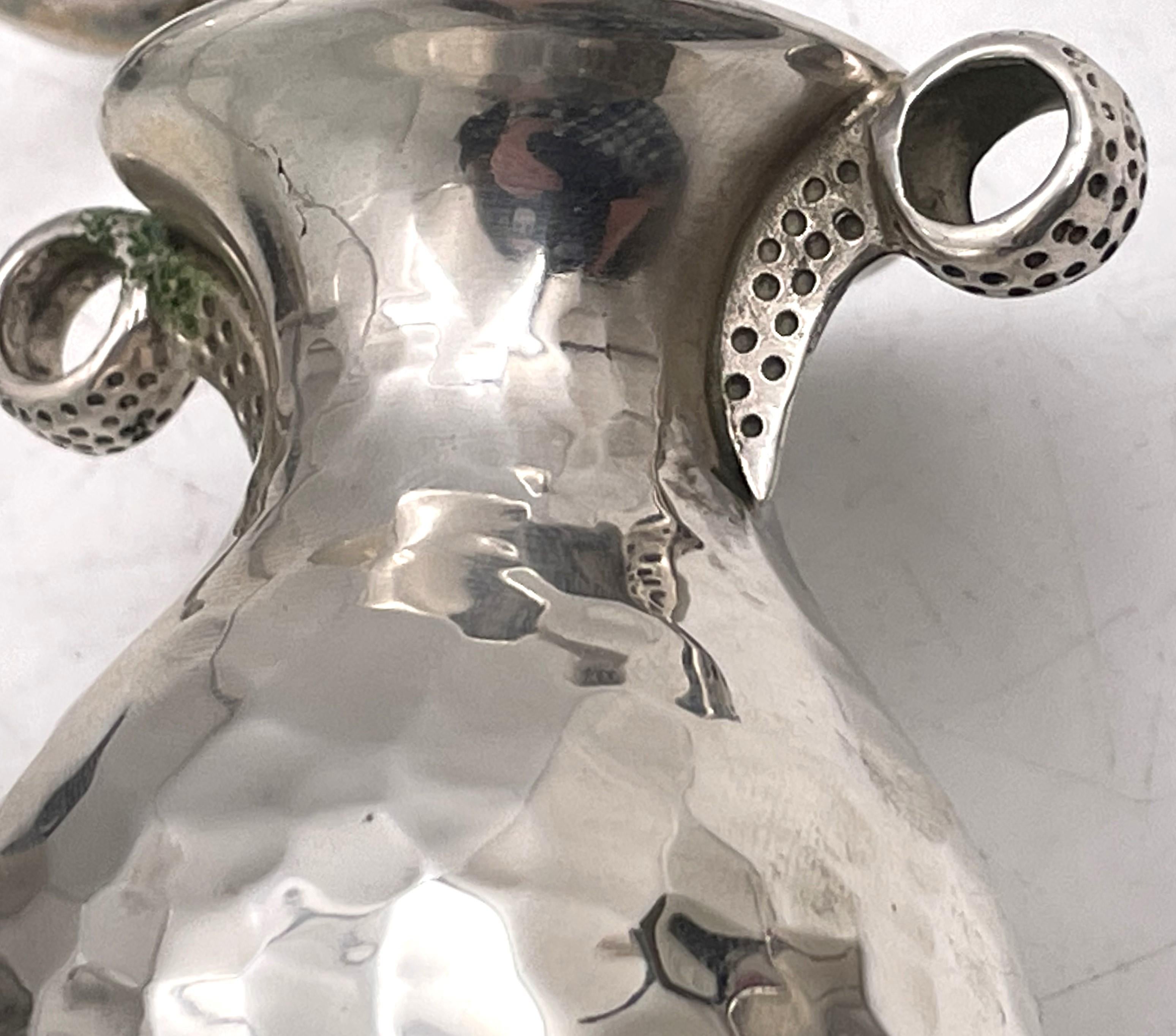 Vasi e ciotole ad anfora in stile classico greco Lalaounis in argento sterling in vendita 1