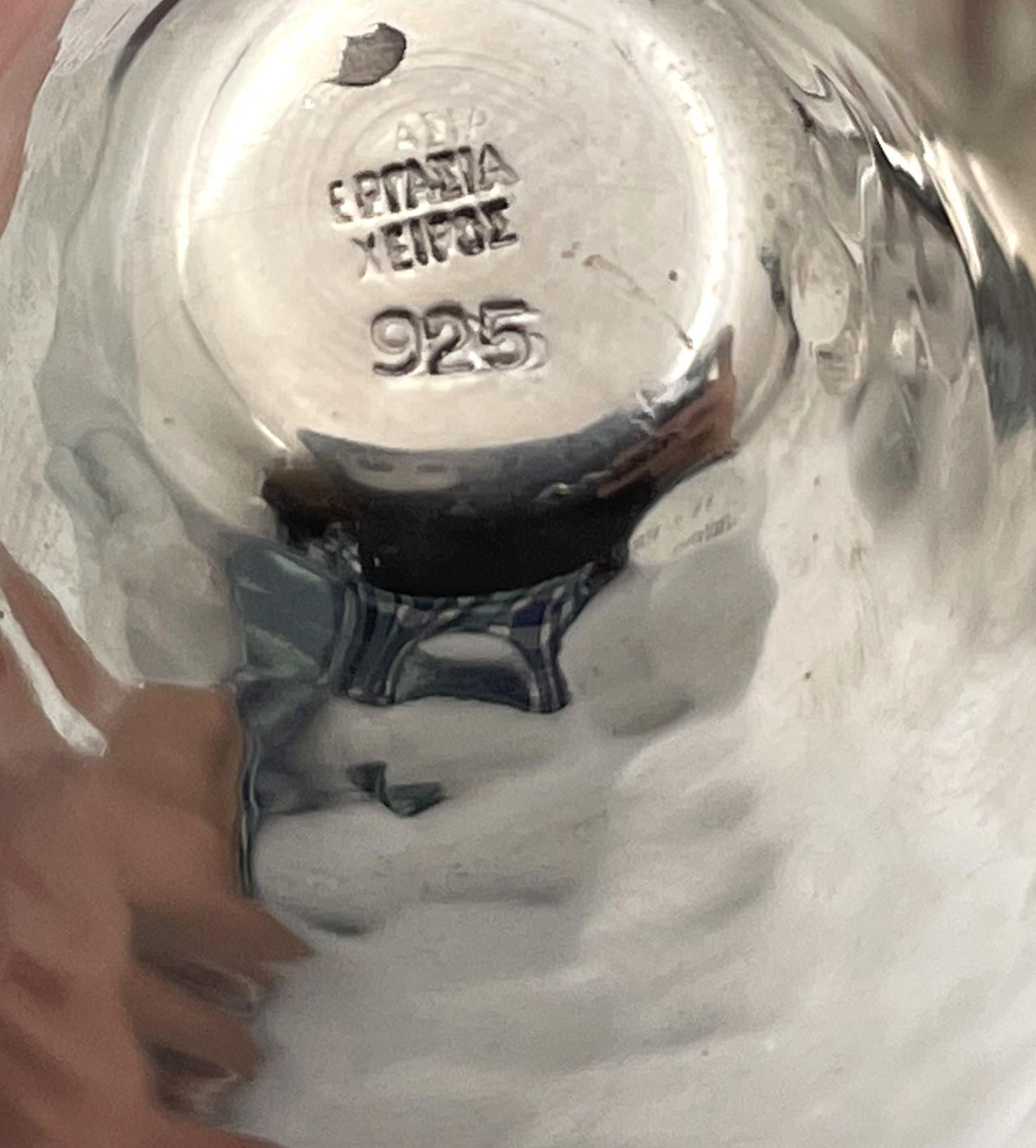 Vasi e ciotole ad anfora in stile classico greco Lalaounis in argento sterling in vendita 2
