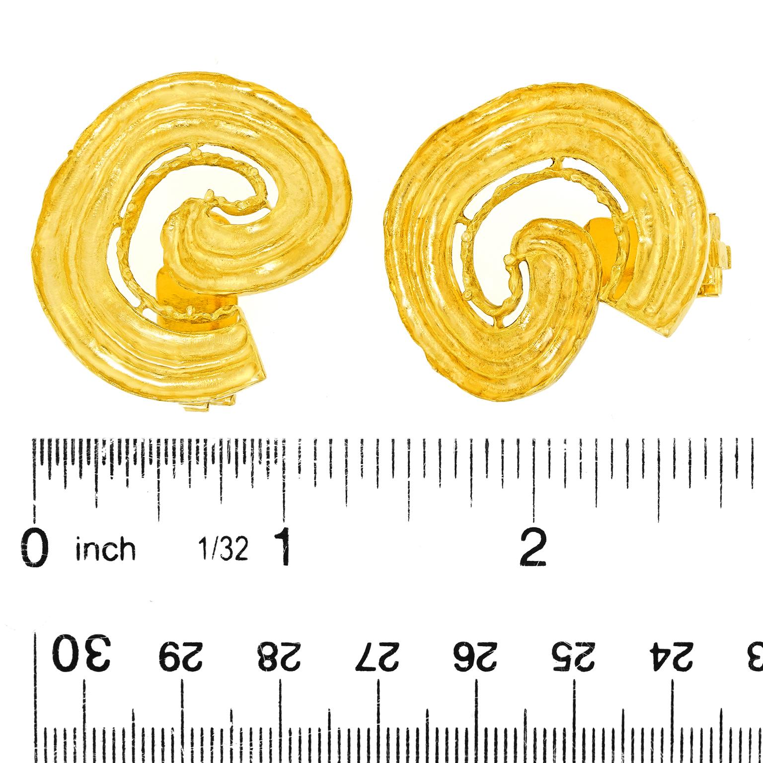 Orecchini a spirale Lalaounis in vendita 1