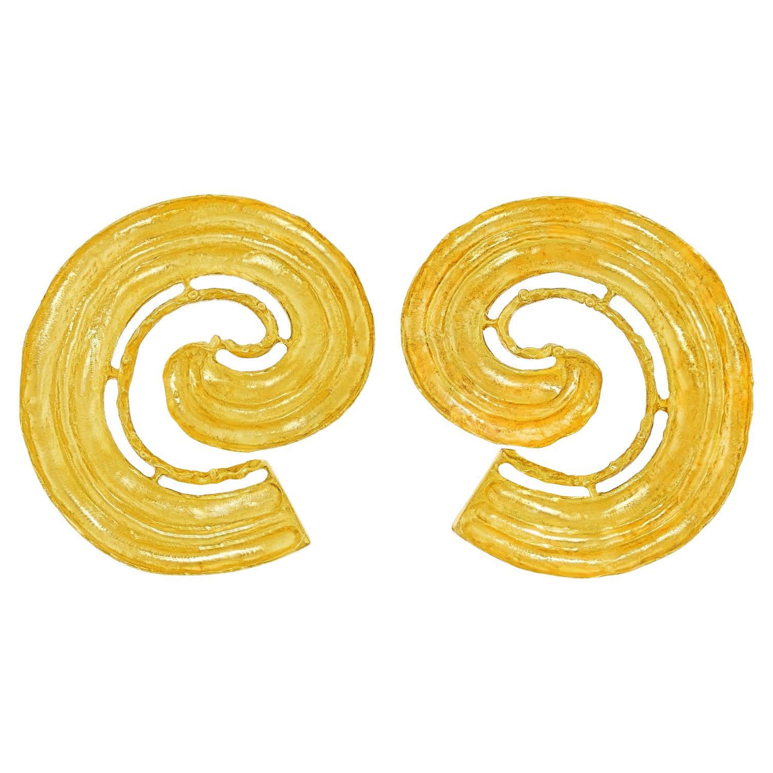 Lalaounis Swirl Earrings