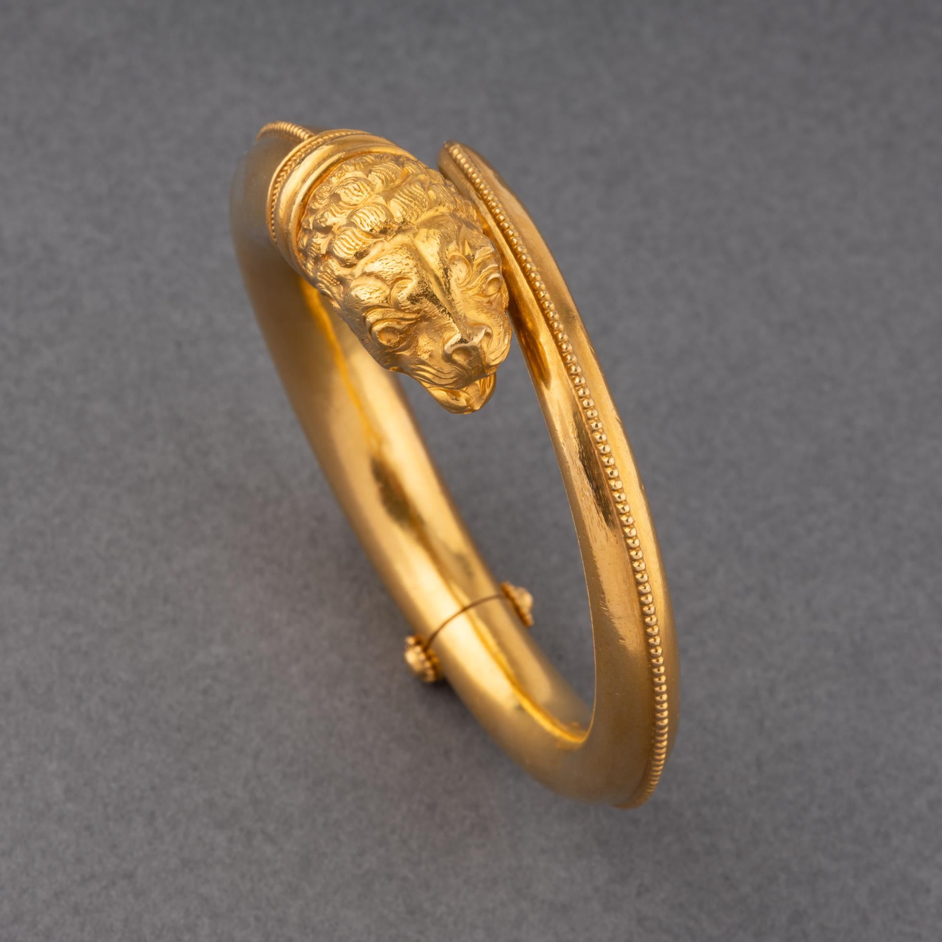 Women's Lalaounis Vintage Gold Bracelet For Sale