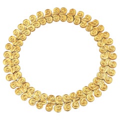 Lalaounis Vintage Gold Collar Necklace