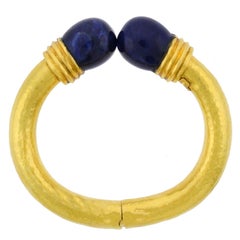 Lalaounis Vintage Sodalite Bangle Bracelet