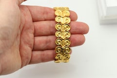 LALAoUNIS Vintage Swirl Design Bracelet 18k Yellow Gold