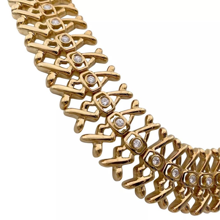 Lalaounis Yellow Gold and Diamonds Necklace For Sale 1