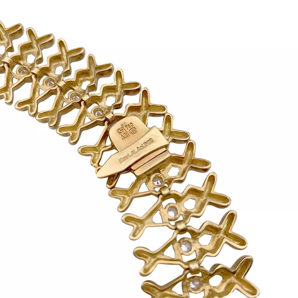 Lalaounis Yellow Gold and Diamonds Necklace For Sale 3