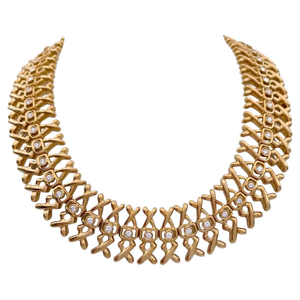 Lalaounis Yellow Gold and Diamonds Necklace