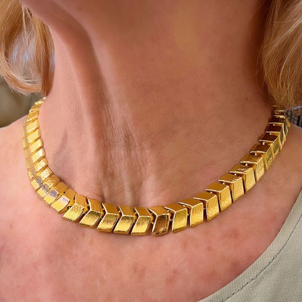 LALAOUNIS Gelbgold Choker-Halskette für Damen oder Herren