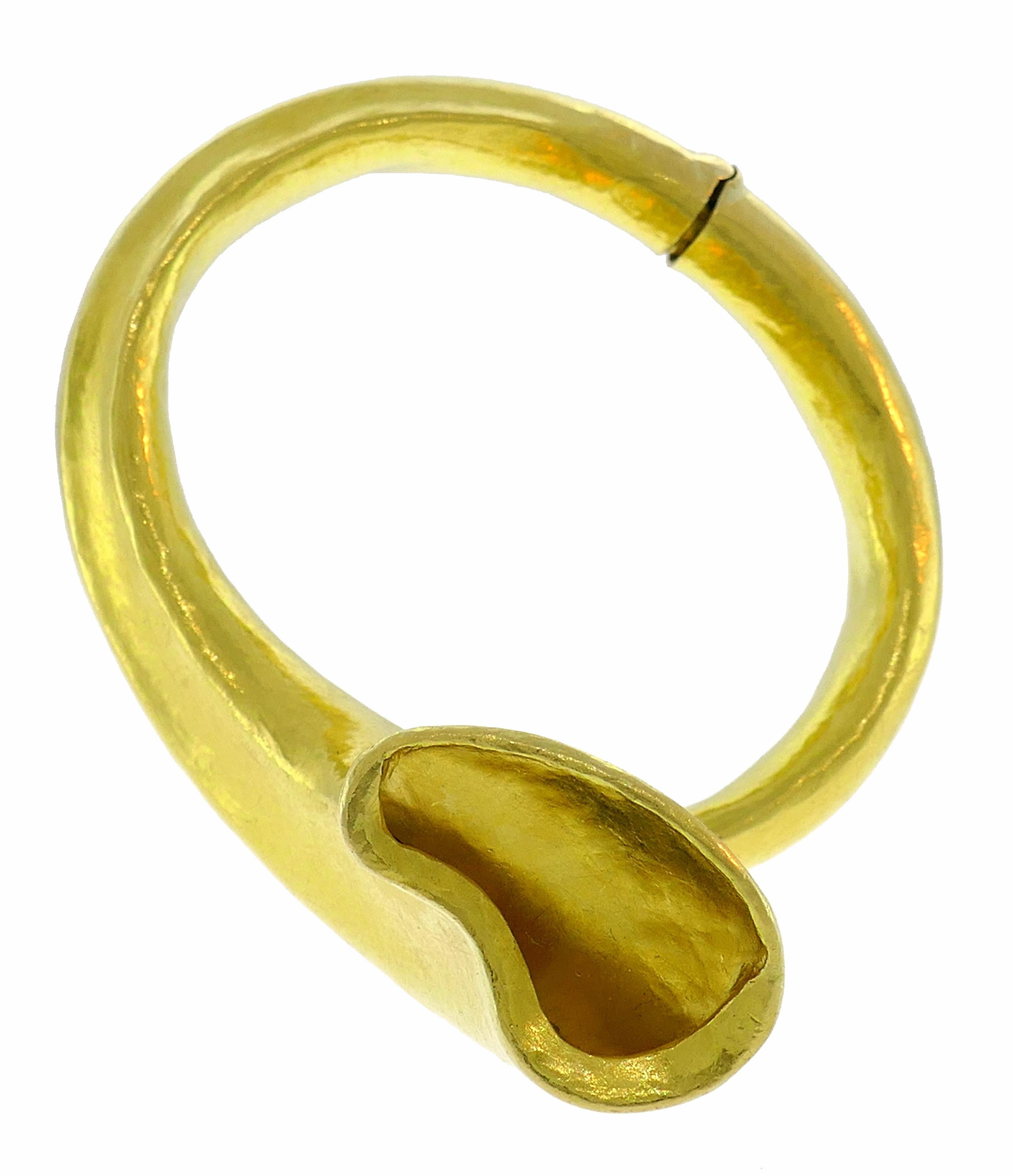 Lalaounis Yellow Gold Cuff Bracelet 1