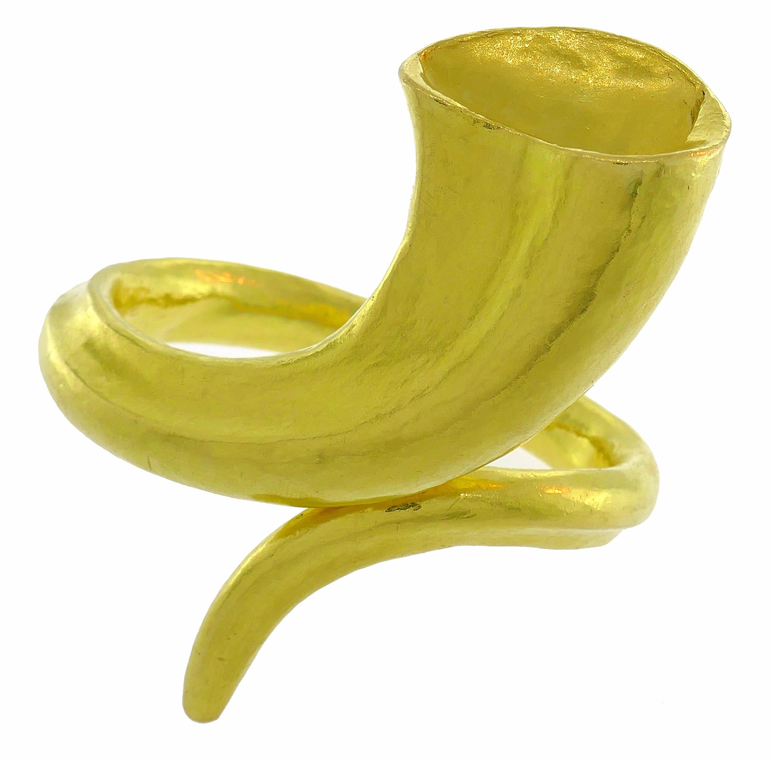 Lalaounis Yellow Gold Cuff Bracelet