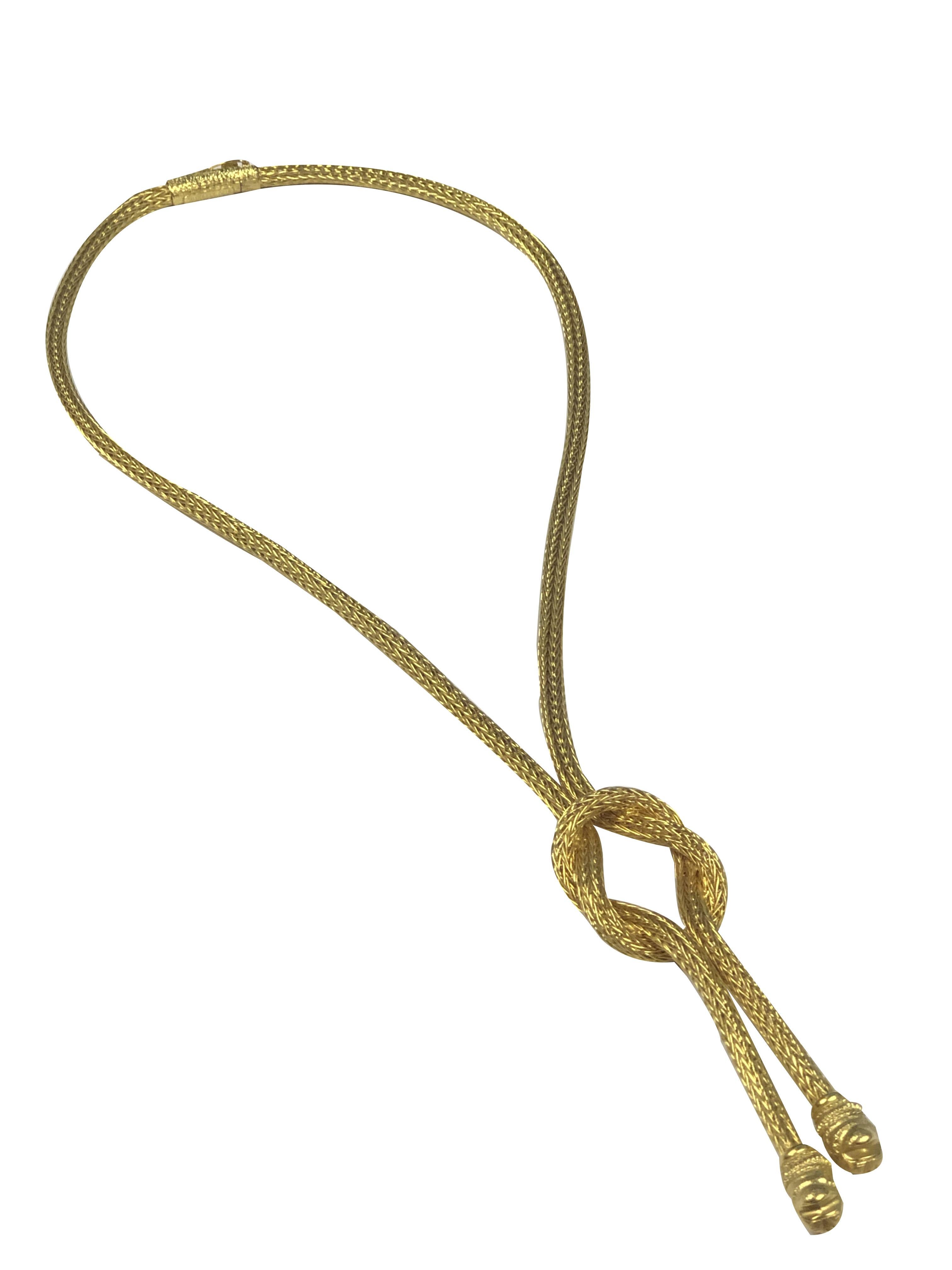 Women's Lalaounis Yellow Gold Long Lariat Chimera Necklace