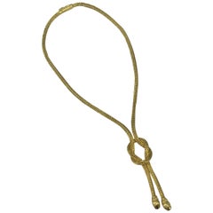 Lalaounis Yellow Gold Long Lariat Chimera Necklace