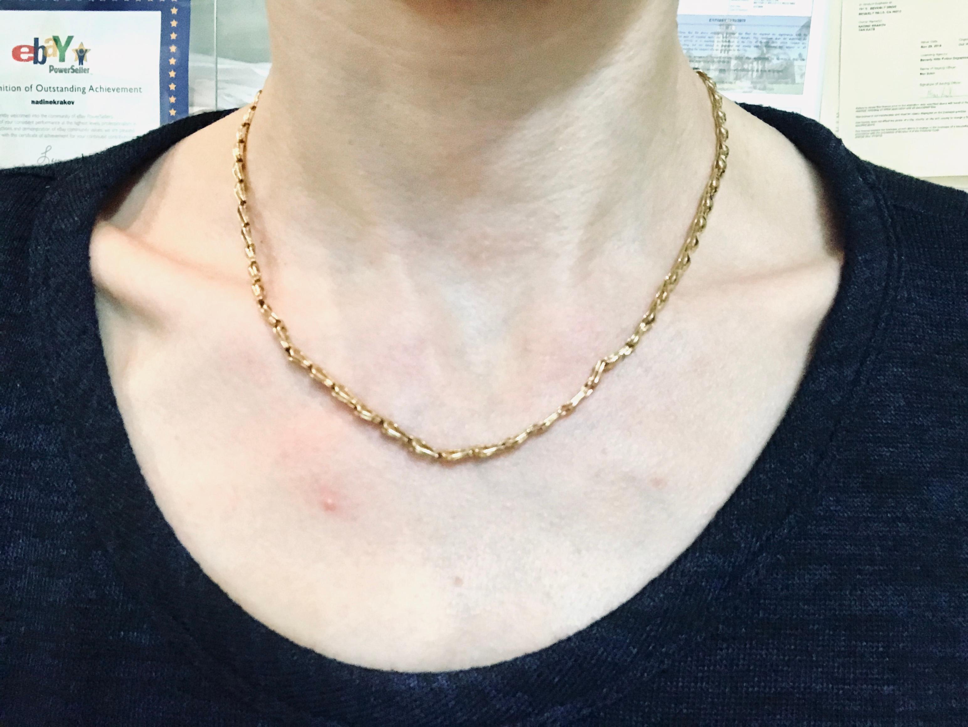 tulip gold necklace