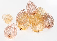 Lale,  Tulip Geometric Metal Lamp, Floor Light and Desk Light